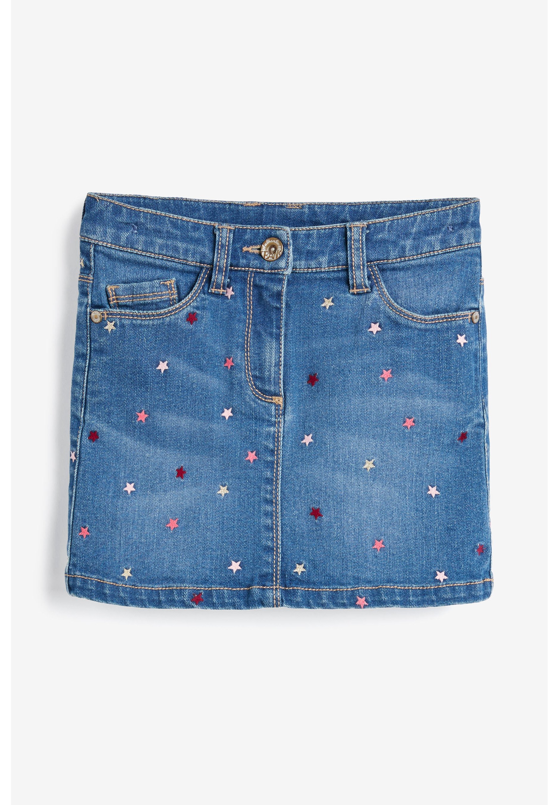 next embroidered jeans