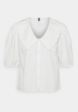 PCTAE - Button-down blouse - cloud dancer