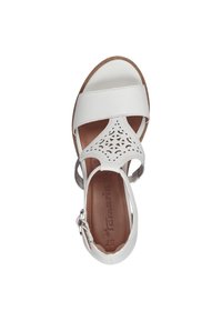 Tamaris Sandali con zeppa - white