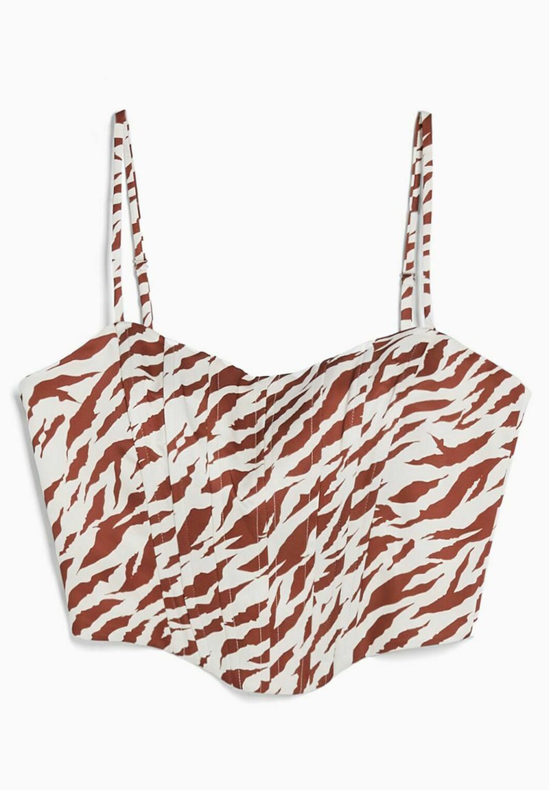 Bershka Top bruin Bershka Top bruin