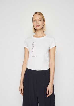 Armani Exchange T-shirt print - optic white