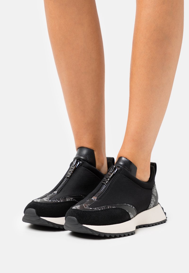 DKNY NOAH ZIP UP Sneaker low black/white/schwarz Zalando.at