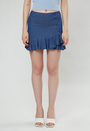 WRAP  - Gonna a campana - denim