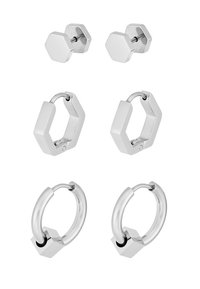 CONVEYOR EARRING SET - Brincos - silver-coloured