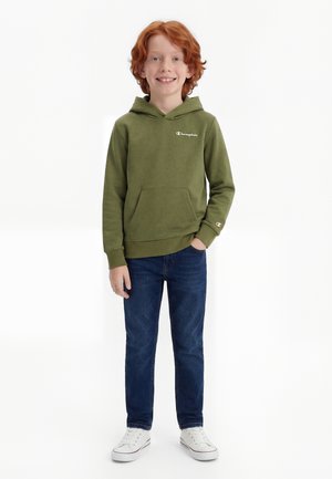 Champion ICONS CONTRAST HOODIE - Φούτερ με κουκούλα - olive