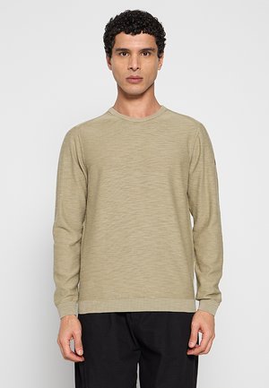 CREWNECK DYED STONE WASHED - Trui - light moss