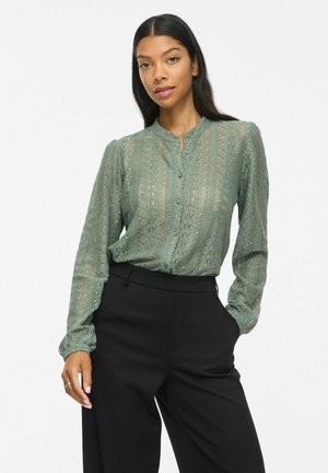 VILA, SHIRT VICHIKKA LACE - Chemisier - laurel wreath