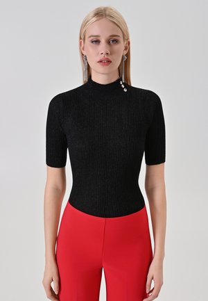 MAGLIA LUPETTO - T-shirt con stampa - black