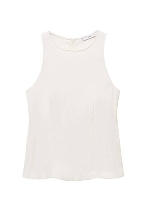 Mango PEPLUM Z KOŁNIERZEM HALTER - Blouse - off white