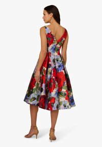 Adrianna Papell FLORAL MIKADO - Freizeitkleid - ivory red multi