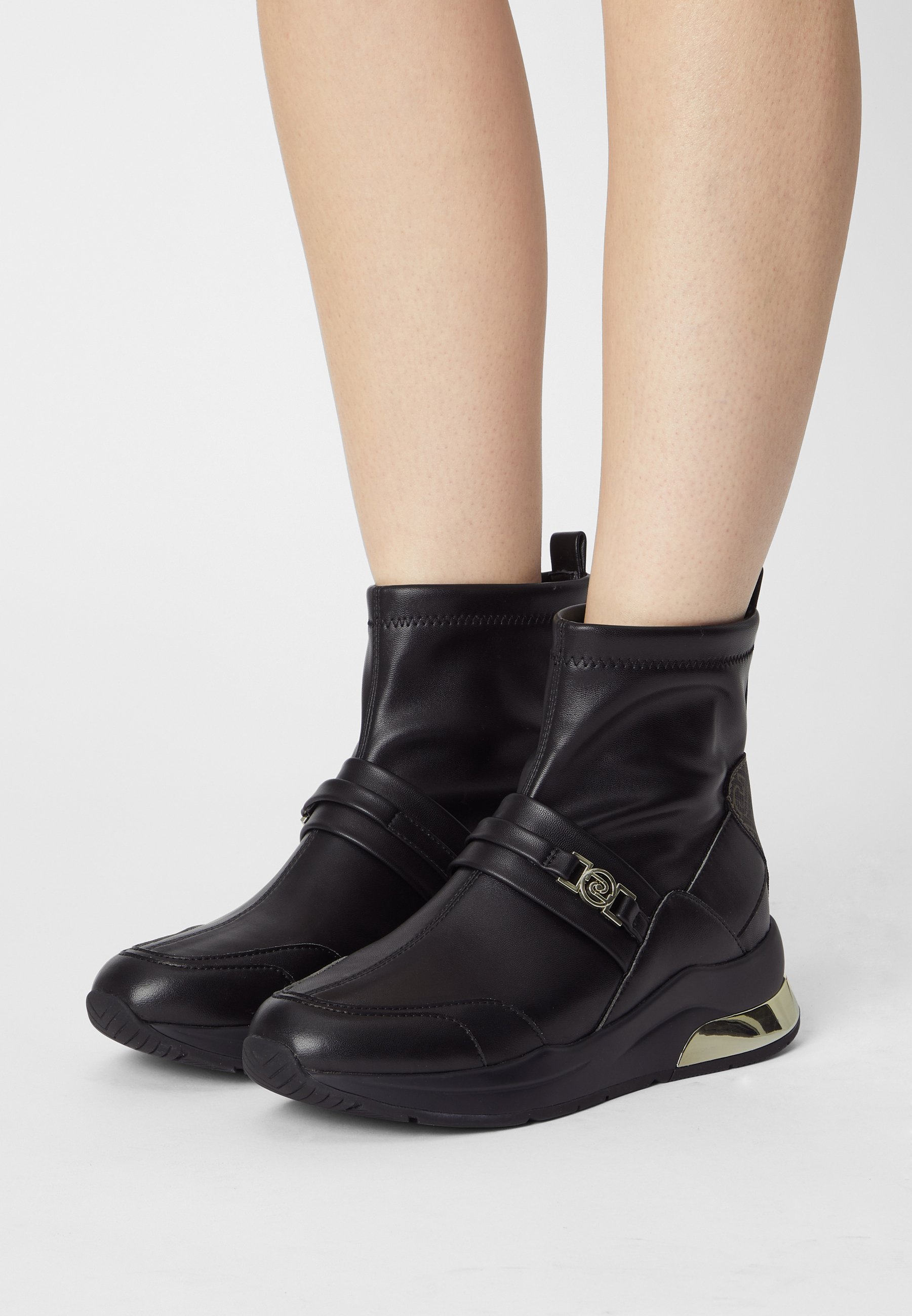 Liu Jo Jeans KARLIE - Enkellaarsjes met sleehak - black/Zwart - Zalando.be
