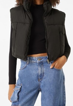 Bershka, Chaleco - black