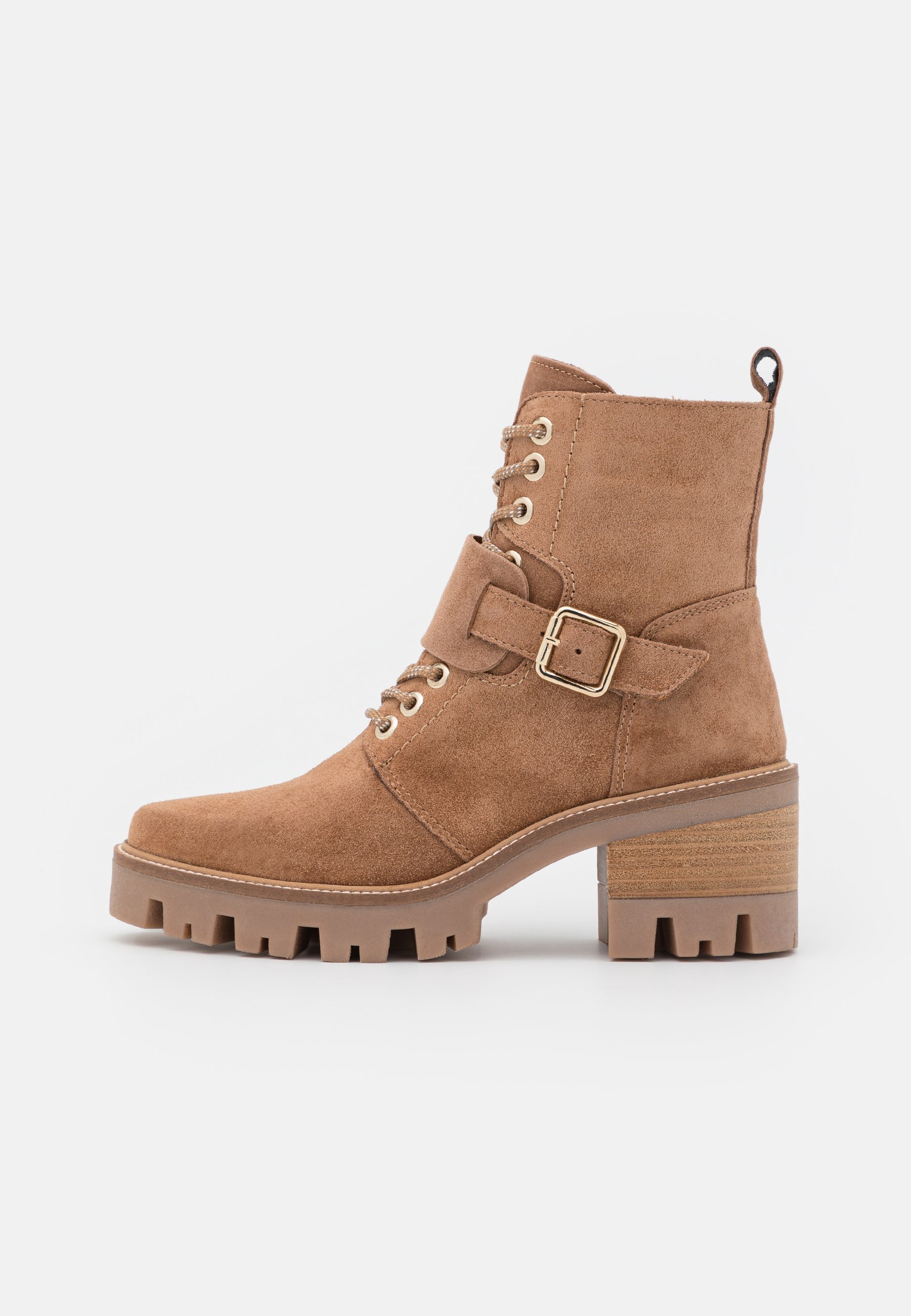 Alpe AMELI - Botines con cordones - byrce/tierra - Zalando.es