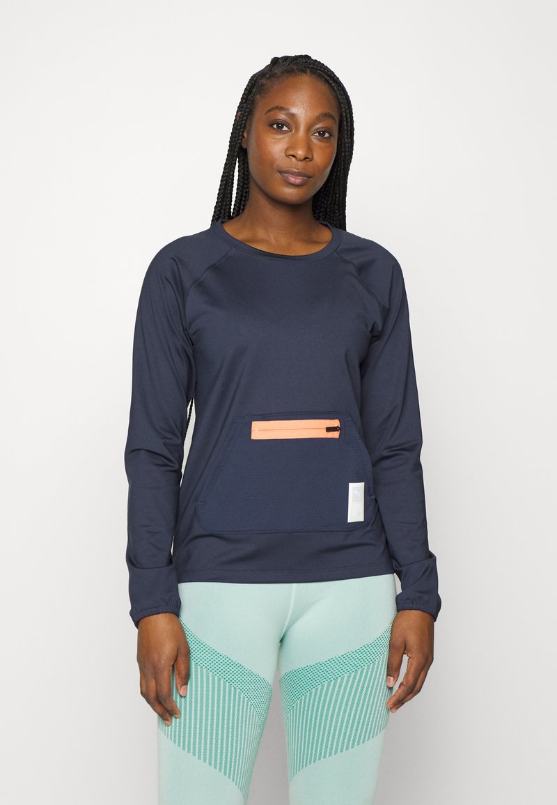 Damen Sportbekleidung | Puma RUN FIRST MILE MIDLAYER Sport T-shirt parisian night/dunkelblau - HT60842 Damen Sportbekleidung | Puma RUN FIRST MILE MIDLAYER Sport T-shirt parisian night/dunkelblau - HT60842