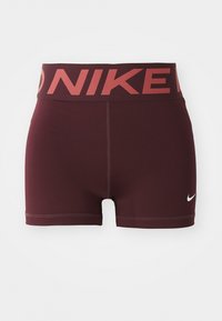 SCULPT SHORT - Tights - burgundy crush/white
