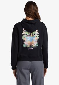 Roxy Felpa con cappuccio - black