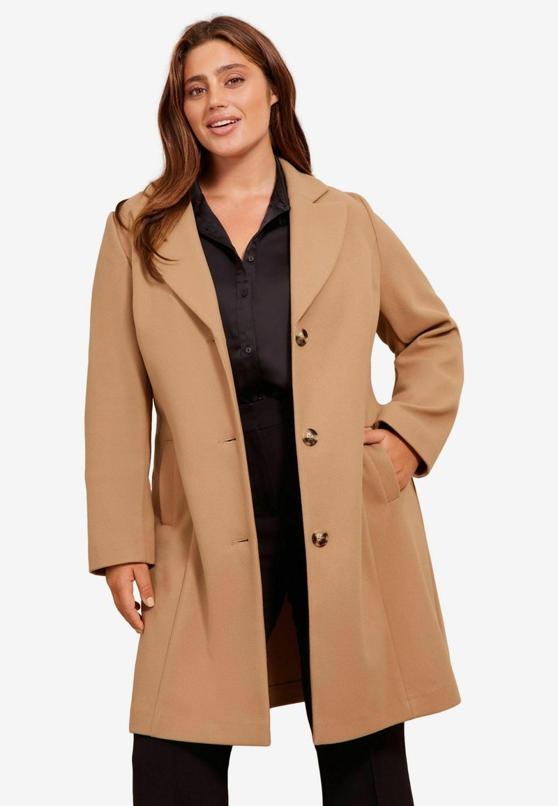 Friends Like These CURVE LONGLINE TAILORED SMART  - REGULAR FIT - Palton clasic - camel