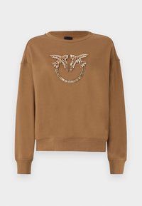NELLY LOGO CASTONI - Sweatshirt - marrone caffe liquoroso