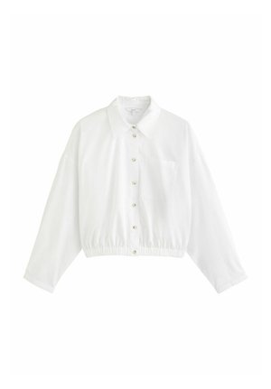 Next, REGULAR FIT - LONG SLEEVE BOMBER SHIRT . - Hemdbluse - white