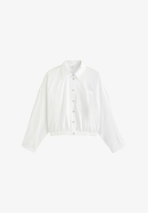 Next, REGULAR FIT - LONG SLEEVE BOMBER SHIRT . - Hemdbluse - white