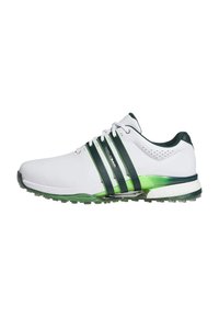 TOUR360 SPIKELESS - Scarpe da golf - cloud white   aurora ivy   lime burst