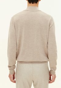 Oscar Jacobson MARLON HALF ZIP - Trui - baked beige