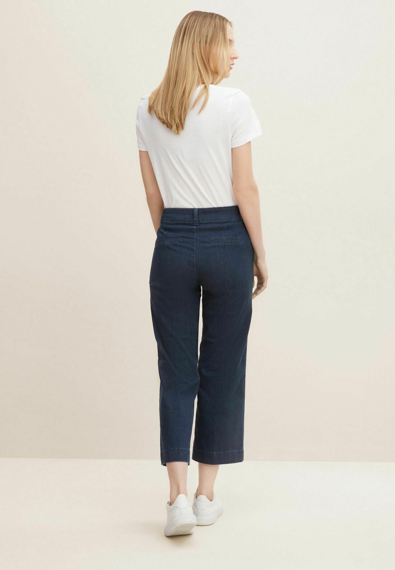 TOM TAILOR CULOTTE - Jeans a zampa - dark blue denim/blu-nero metallico -  Zalando.it