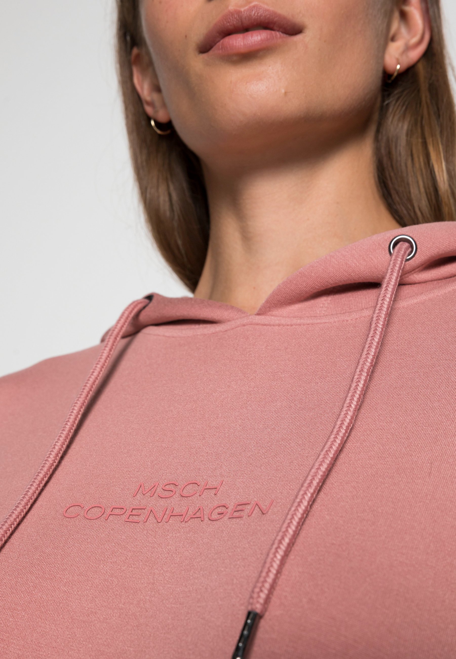 Moss Copenhagen IMA LOGO HOOD - Hoodie - rose/roze - Zalando.nl