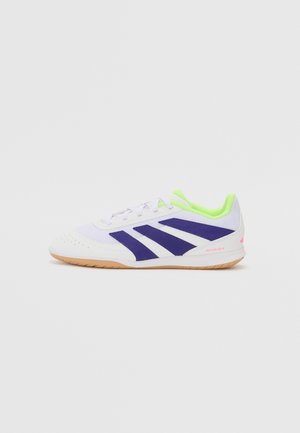 PREDATOR CLUB SALA INDOOR KIDS - Botines de fútbol sala - white/collegiate purple/lucid lemon