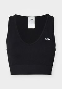 DEFINE SEAMLESS CROPPED VNECK TANK  - Top - black