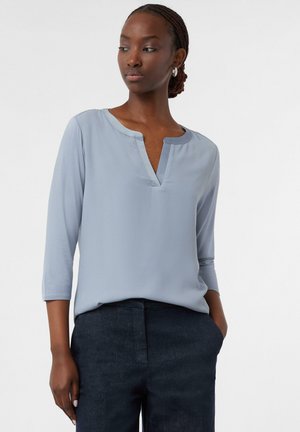 comma MIT 3/4-ÄRMELN UND - Blouse - schiefergrau
