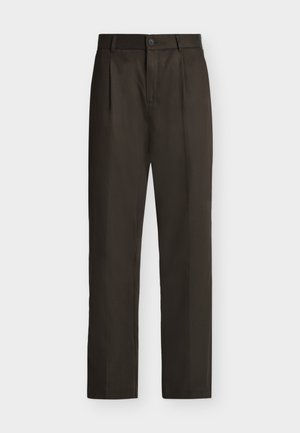 Les Deux, PLEATED TWILL SUIT PANTS - Pantalon de costume - delicioso brown
