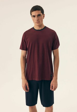 Henderson DIVE SET - Pyjama set - burgundy navy blue
