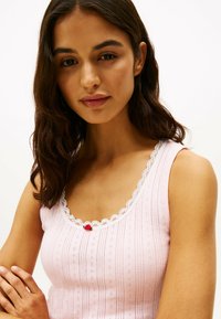 Tommy Jeans POINTELLE SLIM TANK  - Top - precious pink