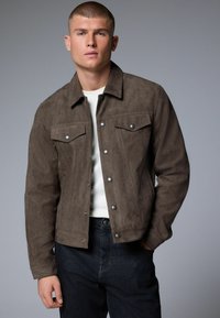 Next - REGULAR FIT   - Summer jacket - dark stone Thumbnail Image 1