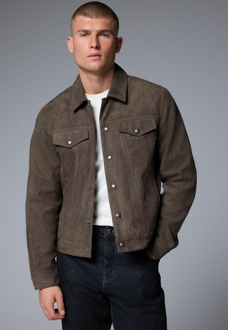 Next - REGULAR FIT   - Summer jacket - dark stone, Enlarge