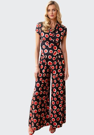 WIDELEG  - Overal - polka dots black/red