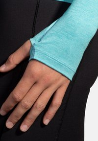 Brooks DASH 1/2 ZIP 2.0 - Pikkade varrukatega topp - htr aqua
