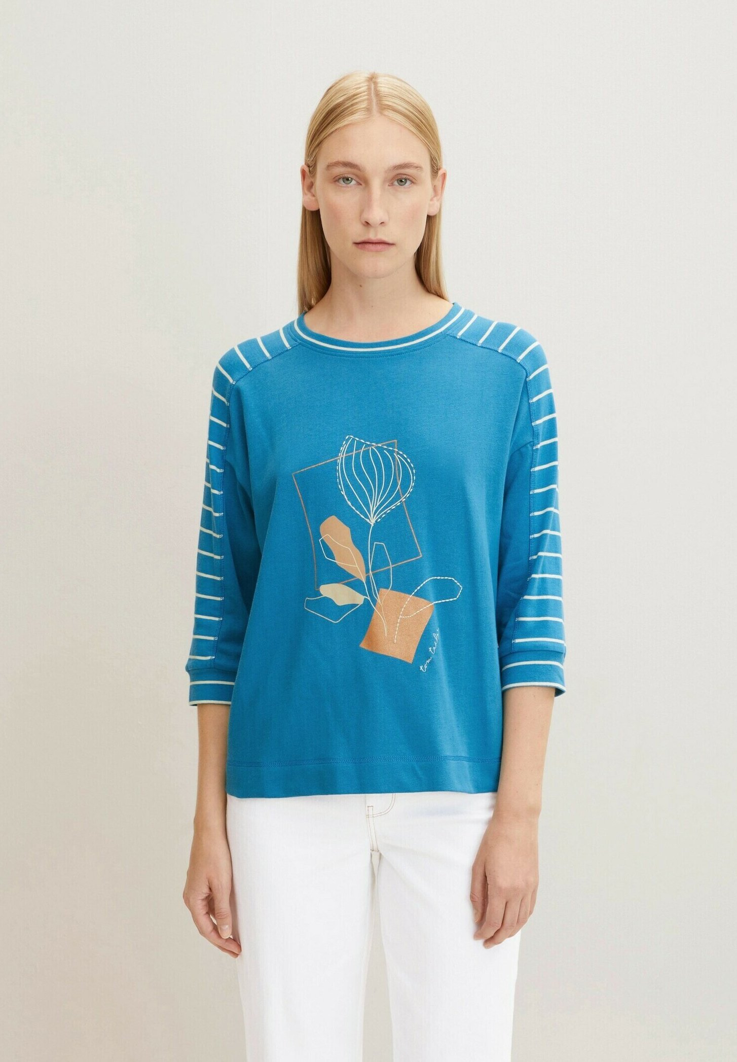 Camiseta Manga Larga TOM TAILOR Para Bebés - Tejido Ventilado, Rayas, Estampado Moderno Ropa Infantil Tom Tailor