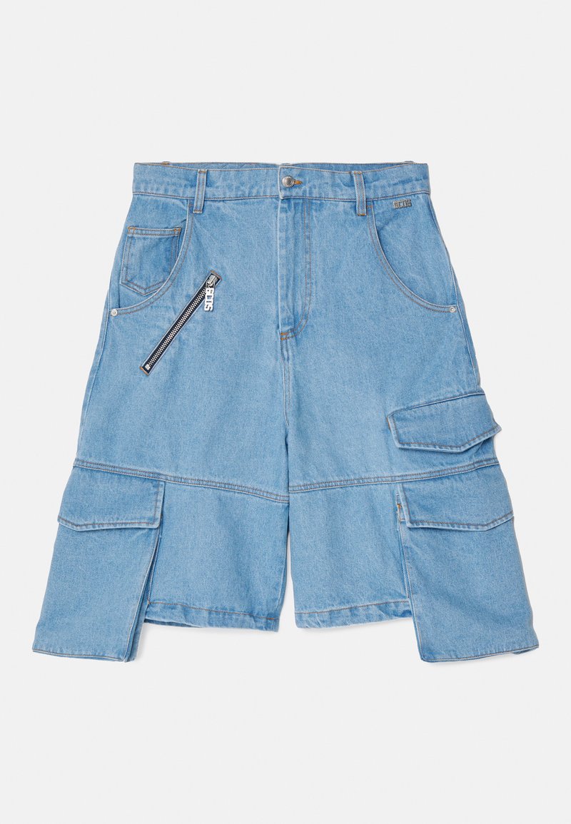 GCDS Jeansshort lichtblauw denim