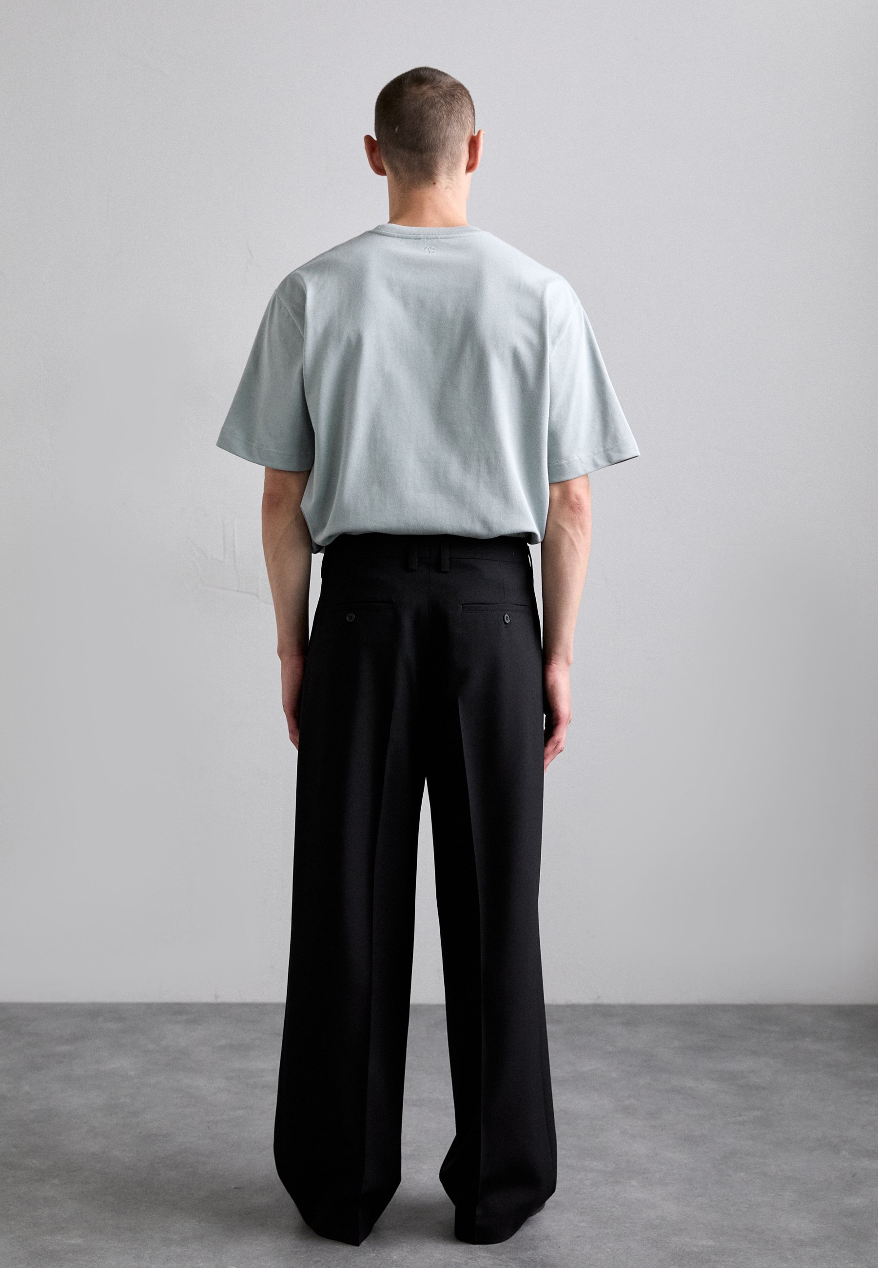 Filippa K WIDE TROUSERS - Trousers - black - Zalando