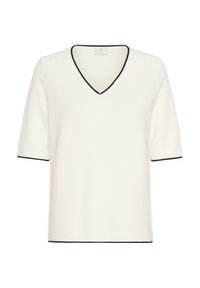 LINKA CONTRAST - T-shirt imprimé - chalk w black contrast