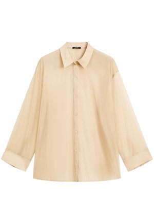 Massimo Dutti BLEND ORGANZA GARMENT - Camicia - beige