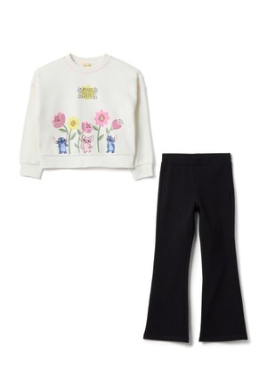 SET WITH REGULAR FIT - Felpa - white blue