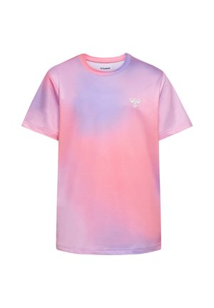 Hummel, HUMMEL HMLJR GRADIENT GYM T-SHIRT S/S - T-Shirt print - shell pink