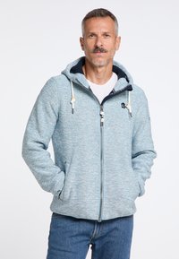 Schmuddelwedda PHILON - Sweater met rits - hellblau melange