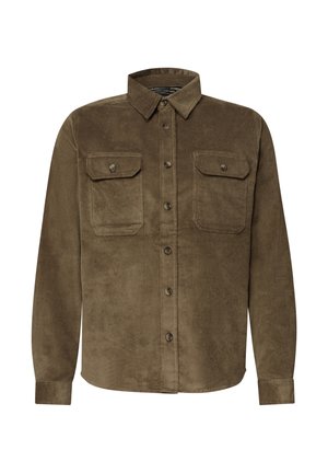 Street One MEN, LANGARM HEMD AUS CORD IN UNIFARBE - Chemise - brass brown