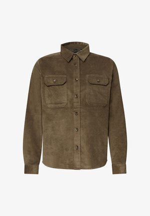 Street One MEN, LANGARM HEMD AUS CORD IN UNIFARBE - Chemise - brass brown