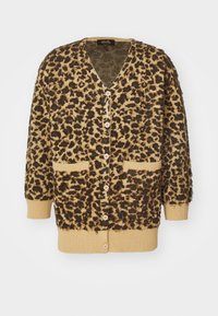 CARDIGAN UNISEX - Cardigan - beige/black