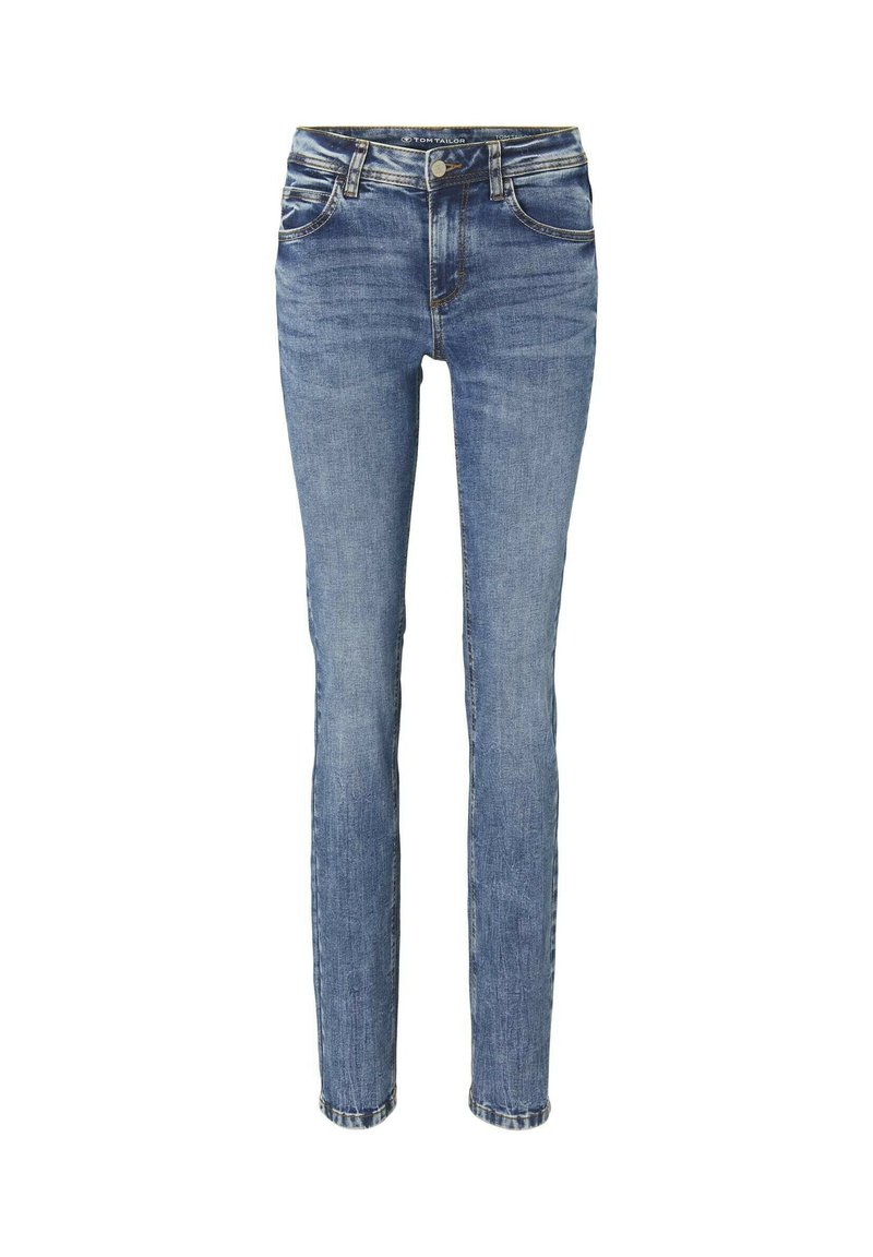 TOM TAILOR Dames jeans 202212 Alexa Straight, 10282 - Dark Stone Wash Denim, 27W / 30L